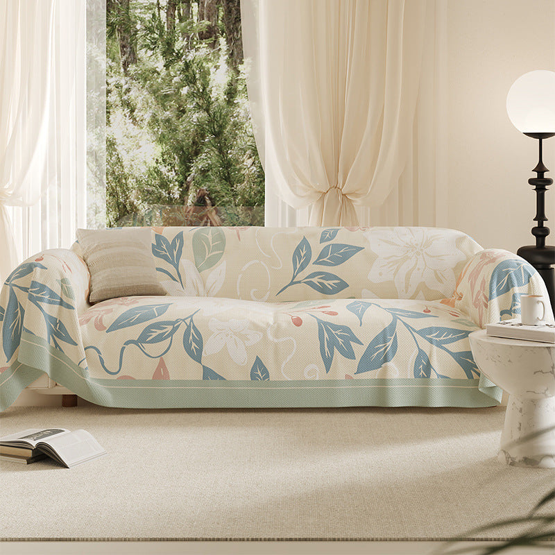 HKM-092499 Universal Dustproof Sofa Cover - Quiet Orchid Polyester, Modern Simplicity, Various Sizes Available