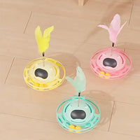 HKM-0925757 Interactive Cat Toy Tumbler Turntable for Relieving Boredom - 17x10cm