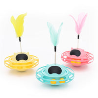 HKM-0925757 Interactive Cat Toy Tumbler Turntable for Relieving Boredom - 17x10cm