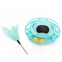 HKM-0925757 Interactive Cat Toy Tumbler Turntable for Relieving Boredom - 17x10cm