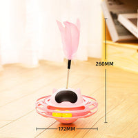 HKM-0925757 Interactive Cat Toy Tumbler Turntable for Relieving Boredom - 17x10cm
