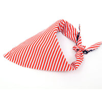 HKM-0925885 American Flag Pet Triangle Scarf for Dogs - Cotton Material, Casual Style