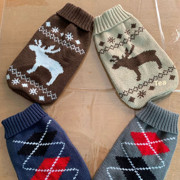 HKM-0926269 Cozy Acrylic Dog Sweater for Autumn and Winter - Multiple Colors and Sizes Available