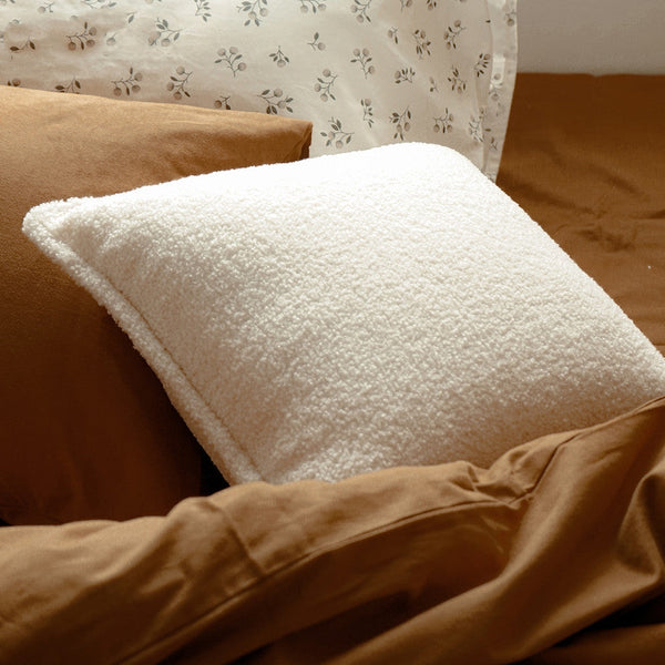 HKM-092627 Square Cashmere Pillow with Plush Filling - Available in 45x45cm and 30x50cm Sizes
