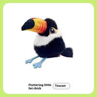 HKM-0927933 Small Plush Fat Cat Toy - Self-Hi Relieving Simulation Bird for Pets