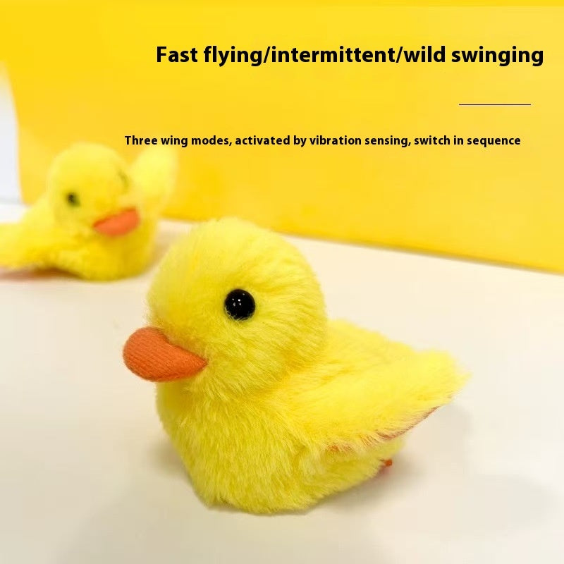 HKM-0927933 Small Plush Fat Cat Toy - Self-Hi Relieving Simulation Bird for Pets