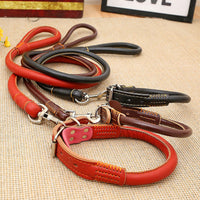 HKM-0928061 Dog Walking Leash Set with Adjustable Collar - Durable PU Material, Multiple Sizes Available