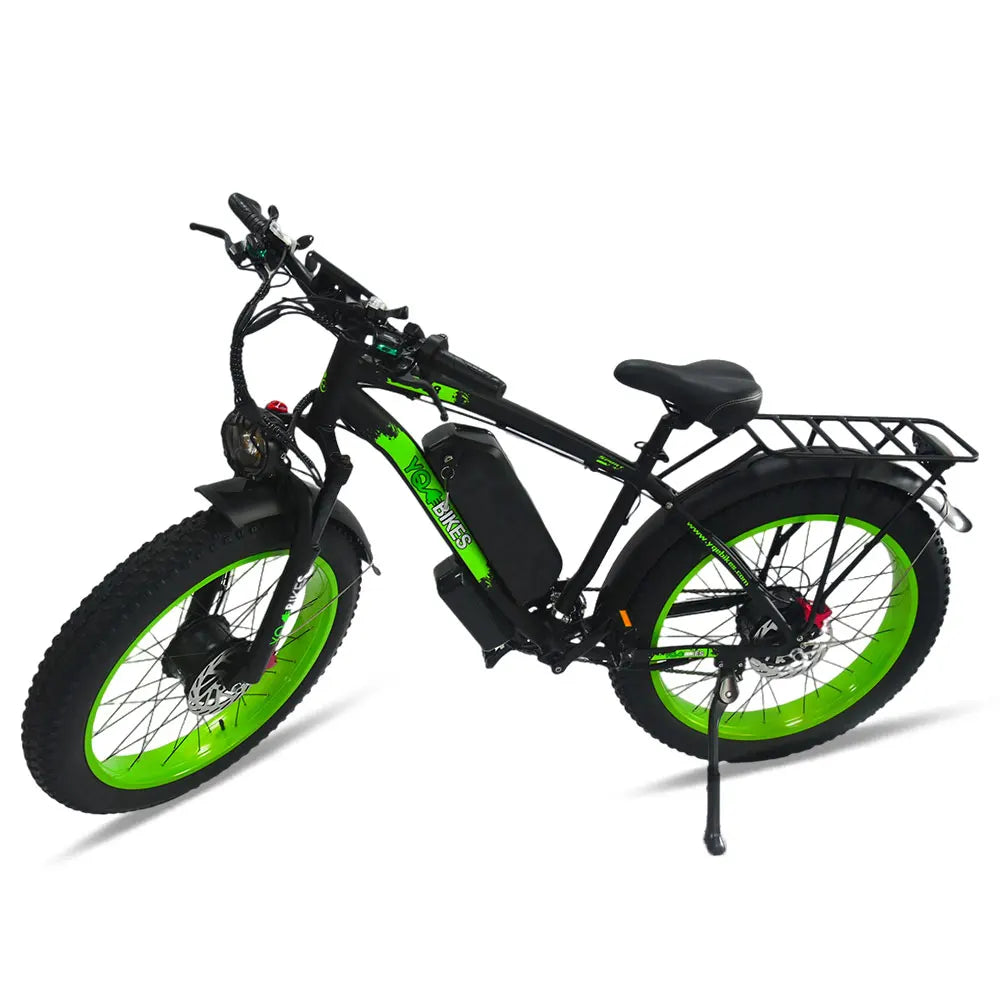 HKM-092819 2000W Dual Drive Electric Mountain Bike with Pedal Assist and Hydraulic Brakes - 26" Fat Tire, 20Ah Battery