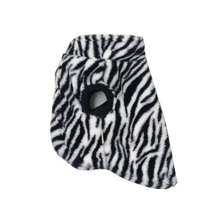 HKM-0928829 Leopard Print Plush Vest for Comfortable Autumn and Winter Wear