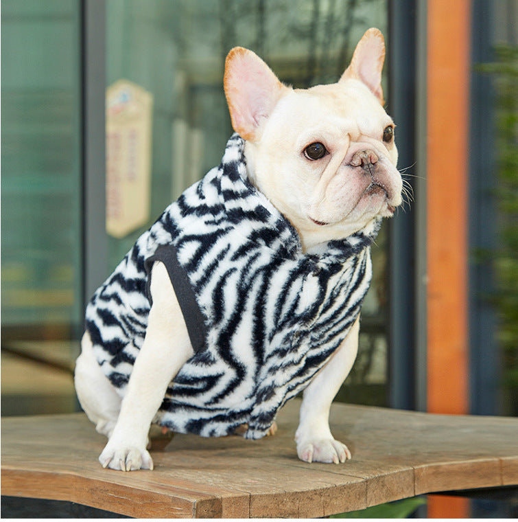 HKM-0928829 Leopard Print Plush Vest for Comfortable Autumn and Winter Wear