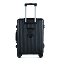 HKM-092883 Lightweight Aluminium Frame Carry-On Suitcase with Front Pocket for Travel