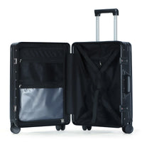 HKM-092883 Lightweight Aluminium Frame Carry-On Suitcase with Front Pocket for Travel