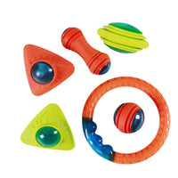 HKM-0929085 Luminous Bite-Resistant Interactive Dog Toy Set - Molar Rod, Teether Ball & Rugby