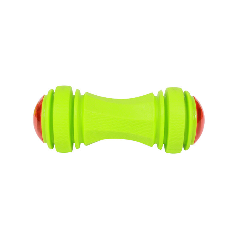 HKM-0929085 Luminous Bite-Resistant Interactive Dog Toy Set - Molar Rod, Teether Ball & Rugby