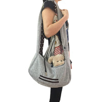 HKM-0930493 Soft Wool Pet Shoulder Bag for Small Dogs Up to 2.5kg - Solid Color Design