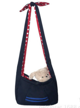 HKM-0930493 Soft Wool Pet Shoulder Bag for Small Dogs Up to 2.5kg - Solid Color Design