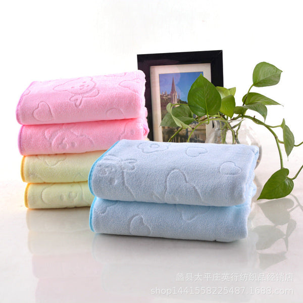 HKM-093075 Hemming Embossed Microfiber Towel - Superfine Fiber, 35x75 cm