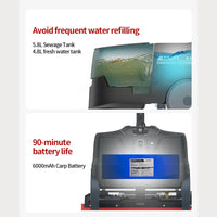 HKM-093075 Portable Mini Floor Scrubber 170W Handheld Cleaning Machine for Household Use