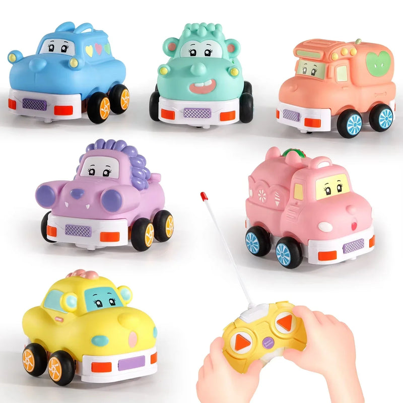 HKM-093075 Remote Control Cartoon Animal Vehicle Toy for Kids – Soft Glue Educational RC Car with 4 Channels, Indoor-Outdoor Fun