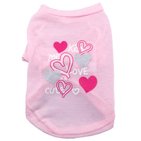 HKM-0932413 KISS Colorful Round Neck Pet T-Shirt with Raglan Sleeves - Cotton Blend, Short Sleeve