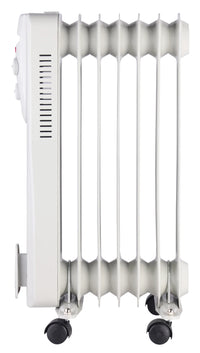 HKM-093267 Adjustable Electric Room Heater - Oil Filled Radiator with Overheat Protection, 3 Power Settings, 1800W, Steel & ABS Construction