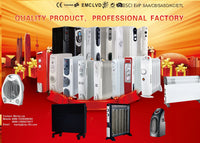 HKM-093267 Adjustable Electric Room Heater - Oil Filled Radiator with Overheat Protection, 3 Power Settings, 1800W, Steel & ABS Construction