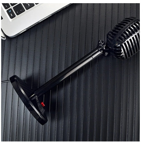 HKM-093331 USB Microphone with Adjustable Stand for Clear Recording, Podcasting, and Streaming
