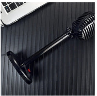 HKM-093331 USB Microphone with Adjustable Stand for Clear Recording, Podcasting, and Streaming