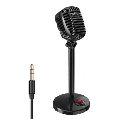 HKM-093331 USB Microphone with Adjustable Stand for Clear Recording, Podcasting, and Streaming