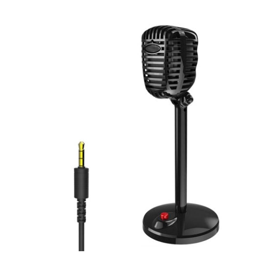 HKM-093331 USB Microphone with Adjustable Stand for Clear Recording, Podcasting, and Streaming