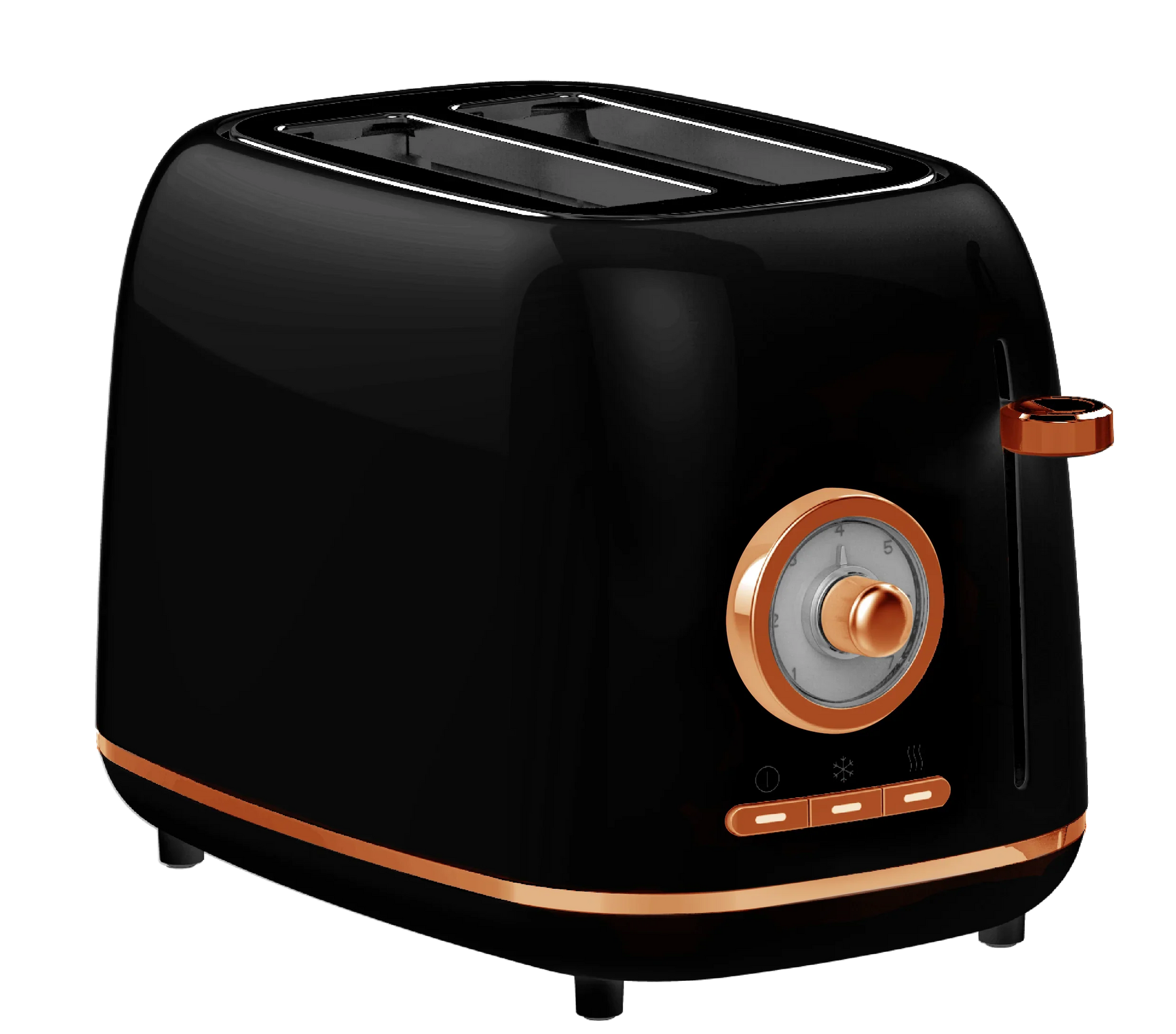 HKM-093395 Purple Retro 2-Slice Electric Bread Toaster with Sandwich Clamps
