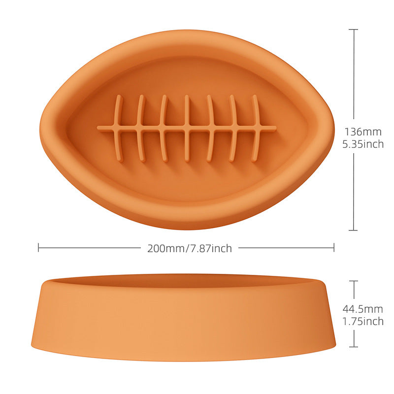 HKM-0934205 Silicone Anti-Choke Slow Feeding Bowl with Suction Cup for Pets