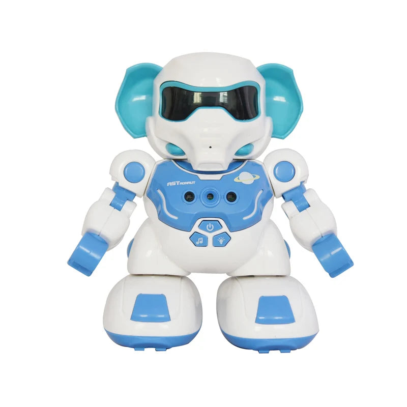 HKM-093459 Intelligent Remote Control Robot for Kids - Educational Battery Operated Toy with Light & Sound