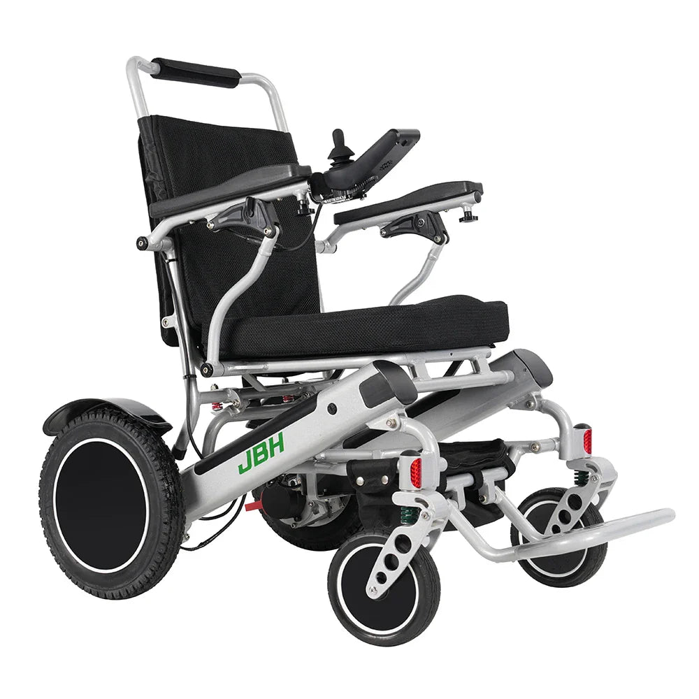 HKM-093523 Electric Wheelchair 500W Dual Motor for Elderly, Removable Battery, Lightweight Aluminum Alloy, 20km Range, Black