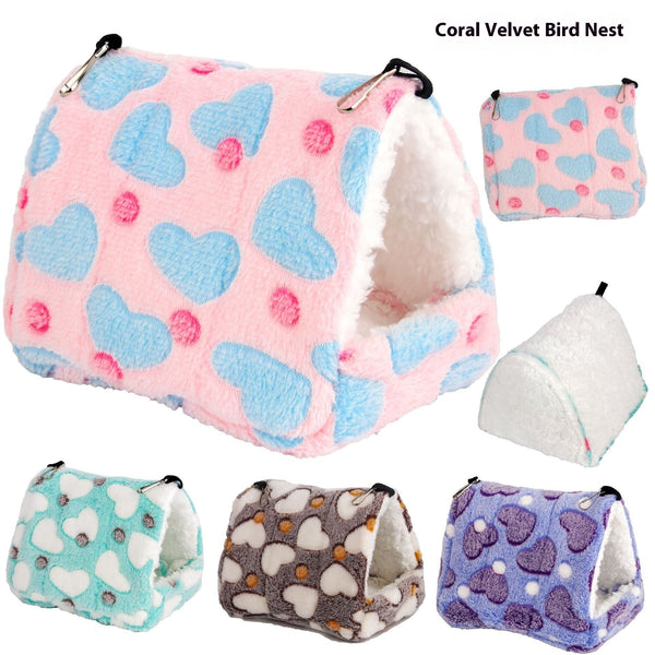 HKM-0935869 Cozy Cotton Pet Nest for Hamsters, Parrots, and Small Animals - Multiple Sizes Available