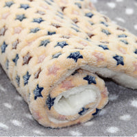 HKM-0937277 Reversible Fleece Pet Bed Mat - Soft, Washable Crate Pad for Dogs and Cats in Multiple Sizes