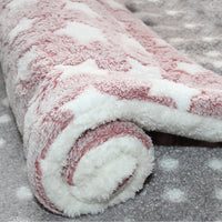 HKM-0937277 Reversible Fleece Pet Bed Mat - Soft, Washable Crate Pad for Dogs and Cats in Multiple Sizes