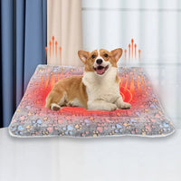 HKM-0937277 Reversible Fleece Pet Bed Mat - Soft, Washable Crate Pad for Dogs and Cats in Multiple Sizes