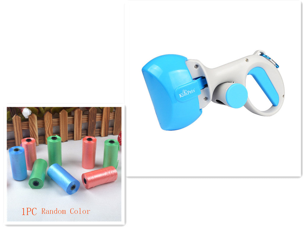 HKM-0937789 Automatic Portable Dog Pooper Scooper with Plastic Bag for Easy Cleanup