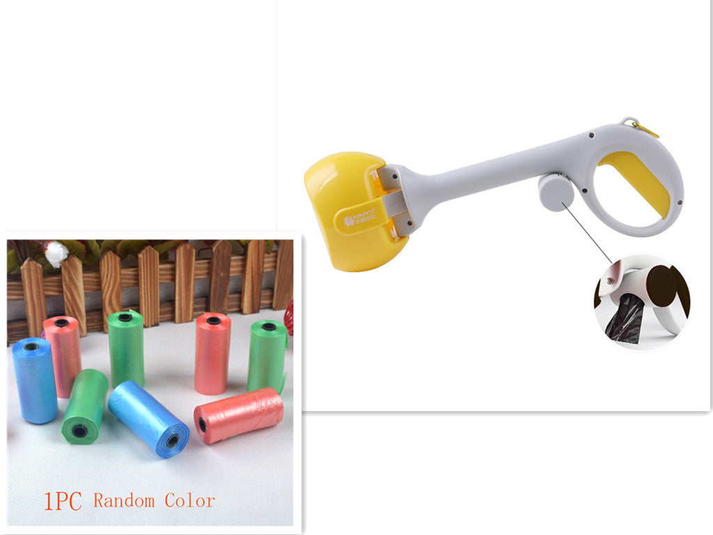 HKM-0937789 Automatic Portable Dog Pooper Scooper with Plastic Bag for Easy Cleanup
