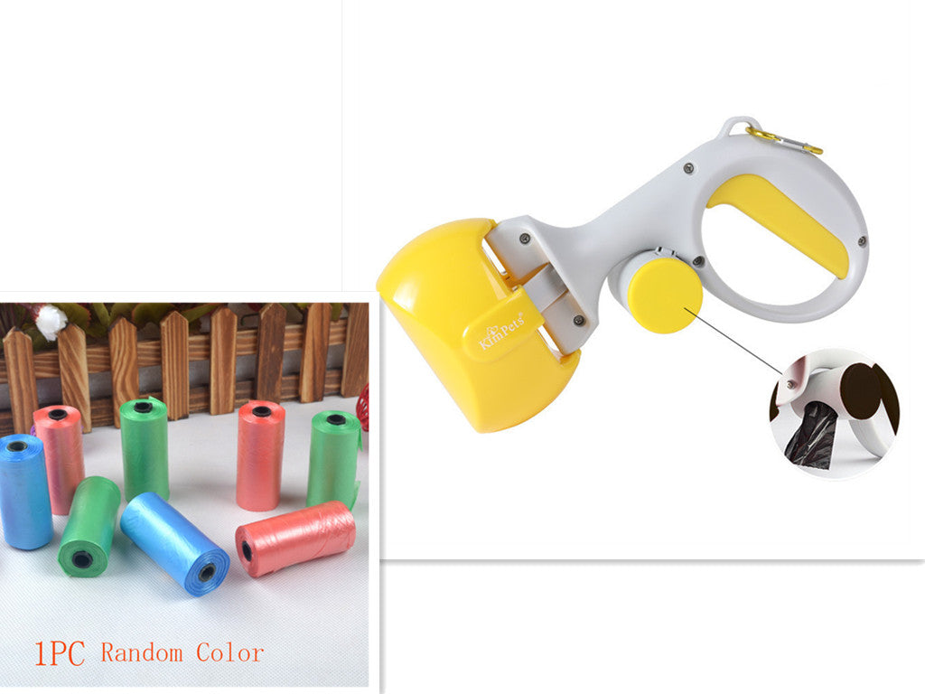 HKM-0937789 Automatic Portable Dog Pooper Scooper with Plastic Bag for Easy Cleanup