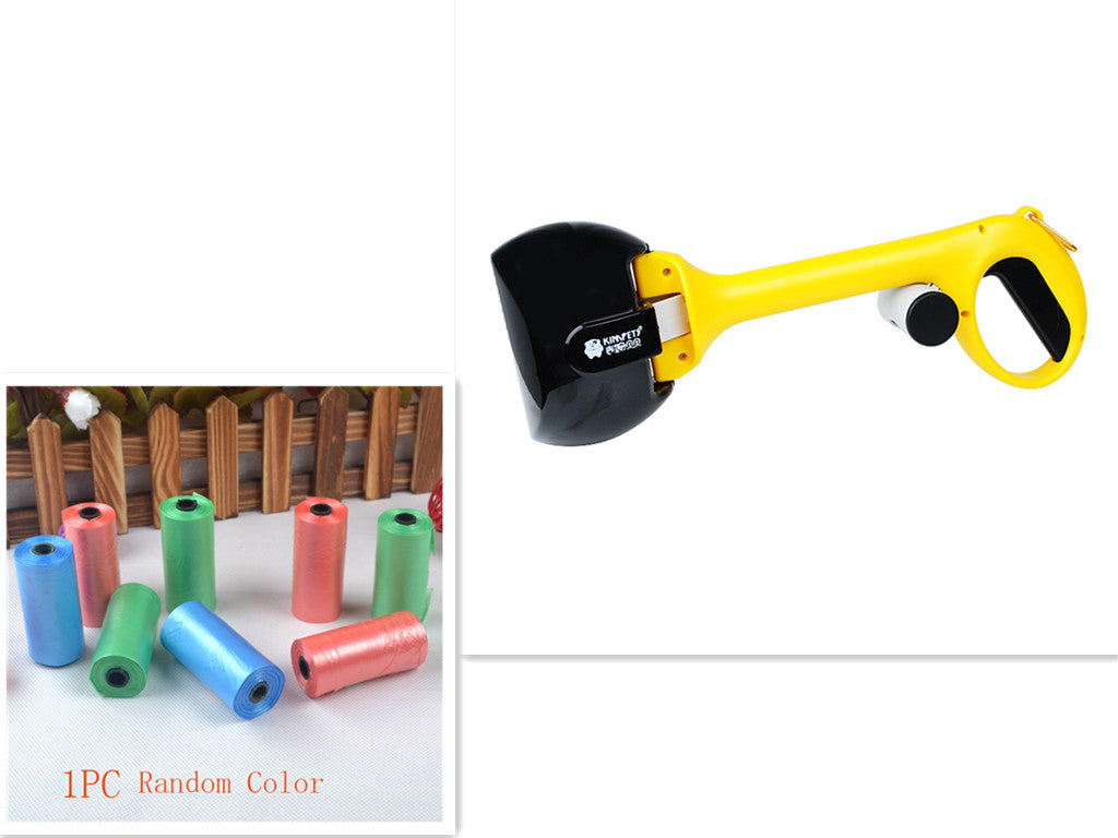 HKM-0937789 Automatic Portable Dog Pooper Scooper with Plastic Bag for Easy Cleanup