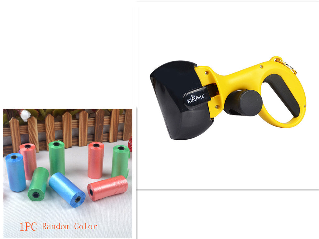 HKM-0937789 Automatic Portable Dog Pooper Scooper with Plastic Bag for Easy Cleanup