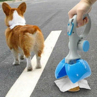HKM-0937789 Automatic Portable Dog Pooper Scooper with Plastic Bag for Easy Cleanup