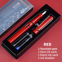 HKM-093779 Ergonomic Fountain Pen with EF Nib - Black and Blue, 16.1 cm Size