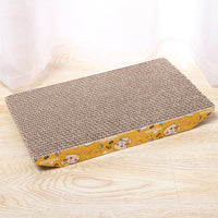 HKM-0939965 Trapezoidal Earth Brown Corrugated Cat Scratching Board - 36cm x 19.5cm x 3.5cm