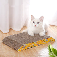 HKM-0939965 Trapezoidal Earth Brown Corrugated Cat Scratching Board - 36cm x 19.5cm x 3.5cm