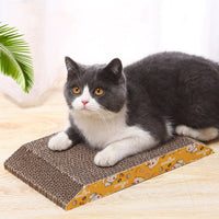 HKM-0939965 Trapezoidal Earth Brown Corrugated Cat Scratching Board - 36cm x 19.5cm x 3.5cm