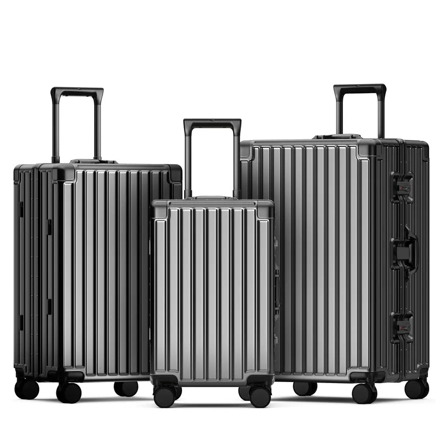 HKM-094035 Aluminium Frame Travel Carry-On Suitcase with Trolley Design