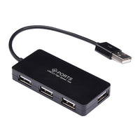 HKM-094035 Compact 4-Port USB Hub with High-Speed Connectivity and Current Protection